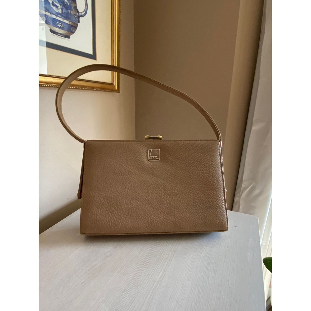 Vintage Beige Shoulder Bag Purse Handbag